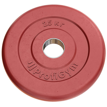 Тренировочный диск Profigym 25 кг цветной
